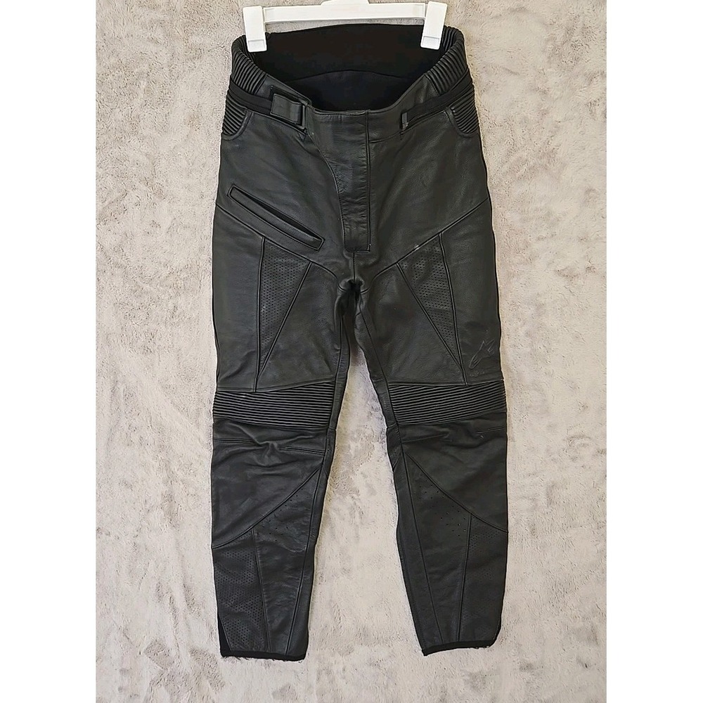 Alpinestars Padded Leather Motorcycle Pant Size 34